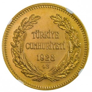 Аверс монеты Турция, 500 курушей, 1923, Ататюрк