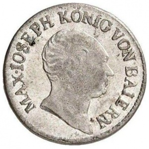 Аверс монеты Бавария, 1 крейцер, 1806-1825