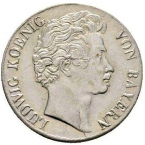 Аверс монеты Бавария, 3 крейцера, 1827-1830