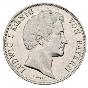 Аверс монеты Бавария, 1 гульден, 1837-1848