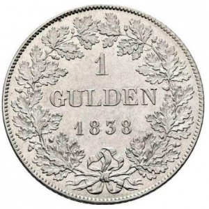 Реверс монеты Бавария, 1 гульден, 1837-1848