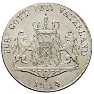 Реверс монеты Бавария, 1 талер, 1807-1822