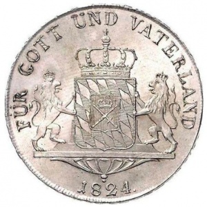 Реверс монеты Бавария, 1 талер, 1822-1825