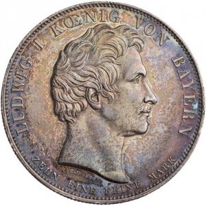 Аверс монеты Бавария, 1 талер, 1825, Коронация Людвига I