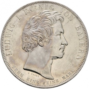 Аверс монеты Бавария, 1 талер, 1827, Основание ордена Терезии