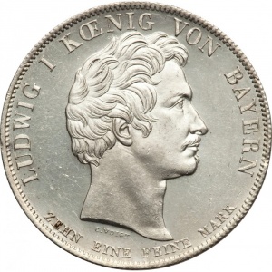 Аверс монеты Бавария, 1 талер, 1835, Памятник матери Короля Отто