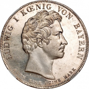 Аверс монеты Бавария, 1 талер, 1835, Памятник в Мюнхене Королю Максимилиану Йозефу