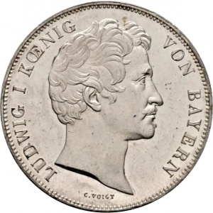 Аверс монеты Бавария, 2 талера, 1845, Канцлер Барон фон Крейтмайр
