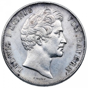 Аверс монеты Бавария, 2 талера, 1846, Завершение канала между Дунаем и Майном