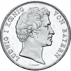 Аверс монеты Бавария, 2 талера, 1847, Епископ Юлиус Эхтер фон Меспельбрунн