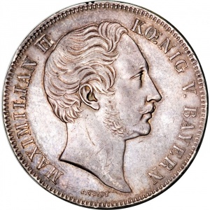 Аверс монеты Бавария, 2 талера, 1848, Кристоф Виллибальд Глюк