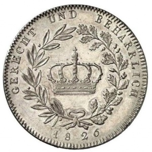 Реверс монеты Бавария, 1 кроненталер, 1826-1829
