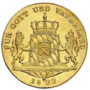 Реверс монеты Бавария, 1 дукат, 1807-1822