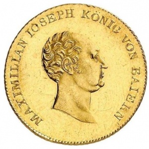 Аверс монеты Бавария, 1 дукат, 1823-1825