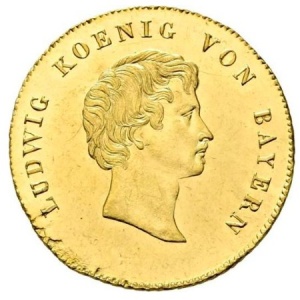 Аверс монеты Бавария, 1 дукат, 1826-1828