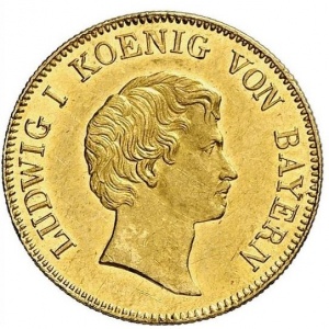 Аверс монеты Бавария, 1 дукат, 1828-1835