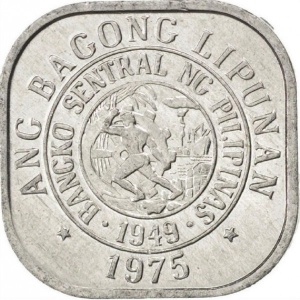 Реверс монеты Филиппины, 1 сентимо, 1975-1978