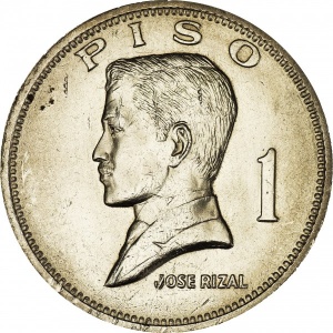 Реверс монеты Филиппины, 1 писо, 1972-1974