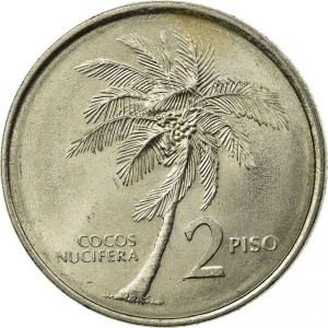 Реверс монеты Филиппины, 2 писо, 1991-1994