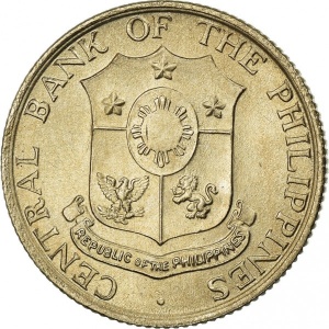 Аверс монеты Филиппины, 10 сентаво, 1958-1966