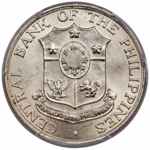 Аверс монеты Филиппины, 25 сентаво, 1958-1966