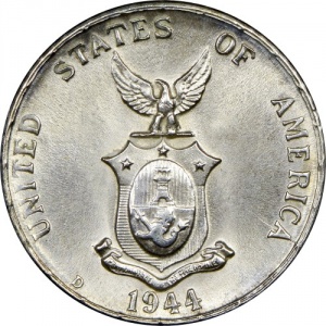 Аверс монеты Филиппины, 10 сентаво, 1937-1945