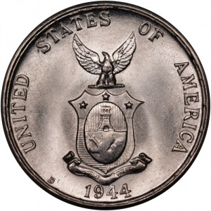 Аверс монеты Филиппины, 20 сентаво, 1937-1945