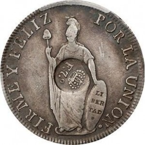 Аверс монеты Филиппины, 8 реалов, 1832