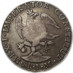 Реверс монеты Филиппины, 8 реалов, 1834