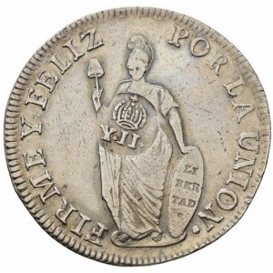 Аверс монеты Филиппины, 8 реалов, 1834