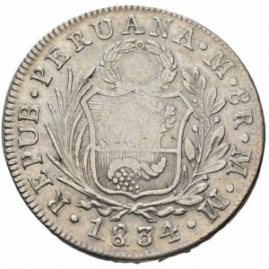 Реверс монеты Филиппины, 8 реалов, 1834
