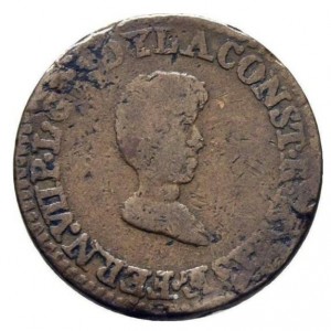 Аверс монеты Филиппины, 1 кварто, 1822-1824