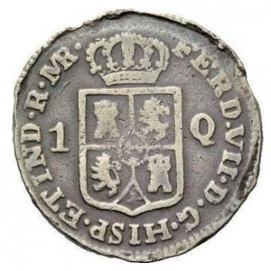 Аверс монеты Филиппины, 1 кварто, 1834
