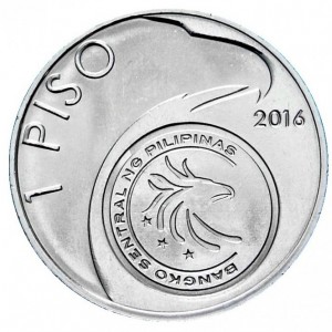 Реверс монеты Филиппины, 1 писо, 2016, 100 лет со дня рождения Горацио де ла Коста