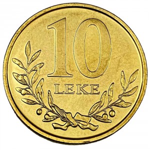 Реверс монеты Албания, 10 леков, 2009-2023