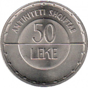 Реверс монеты Албания, 50 леков, 2003, Албанская античность