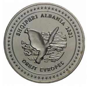Аверс монеты Албания, 100 леков, 2001, Европейская интеграция