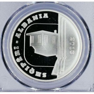 Аверс монеты Албания, 100 леков, 2013, 135 лет Призренской лиге