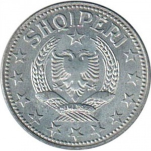 Аверс монеты Албания, 2 лека, 1947-1957