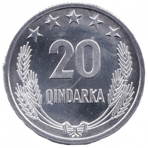 Реверс монеты Албания, 20 киндарок, 1969, 25 лет Освобождению