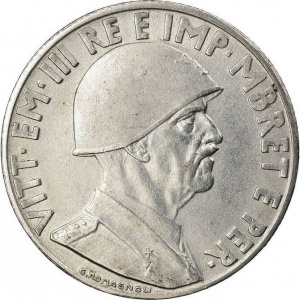 Аверс монеты Албания, 1 лек, 1939-1941