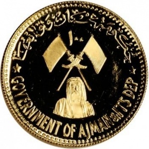 Аверс монеты ОАЭ, 100 риялов, 1971, Спасти Венецию