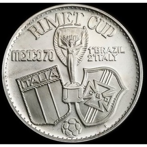 Реверс монеты ОАЭ, 15 риялов, 1970, Чемпионат мира по футболу 1970