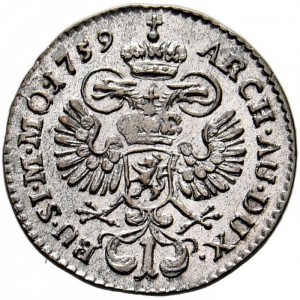 Реверс монеты Богемия, 1 крейцер, 1744-1760
