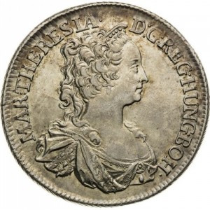 Аверс монеты Богемия, ½ талера, 1742-1745