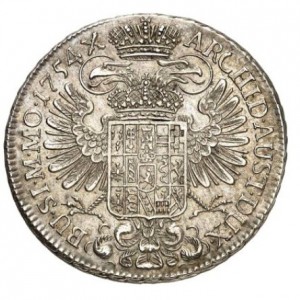 Реверс монеты Богемия, ½ талера, 1751-1765