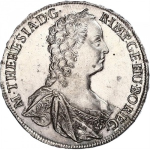 Аверс монеты Богемия, 1 талер, 1758-1759