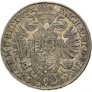 Реверс монеты Богемия, 1 талер, 1772-1775