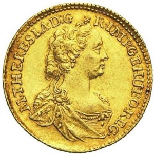 Аверс монеты Богемия, 1 дукат, 1747-1765
