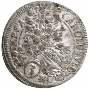 Аверс монеты Богемия, 3 крейцера, 1712-1716